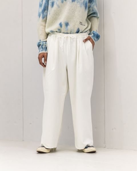 S.F.C 25FW エスエフシー WIDE TWO TUCK BAGGY PANTS (SFCFW25P07)White☆10月25日(土)発売！
