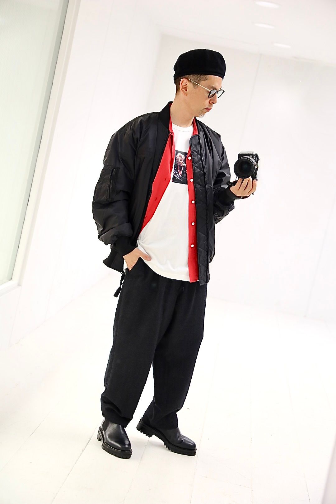 eYe JUNYA WATANABE MAN アイジュンヤワタナベマン THE NORTH FACE コラボレーションボンバージャケットスタイル