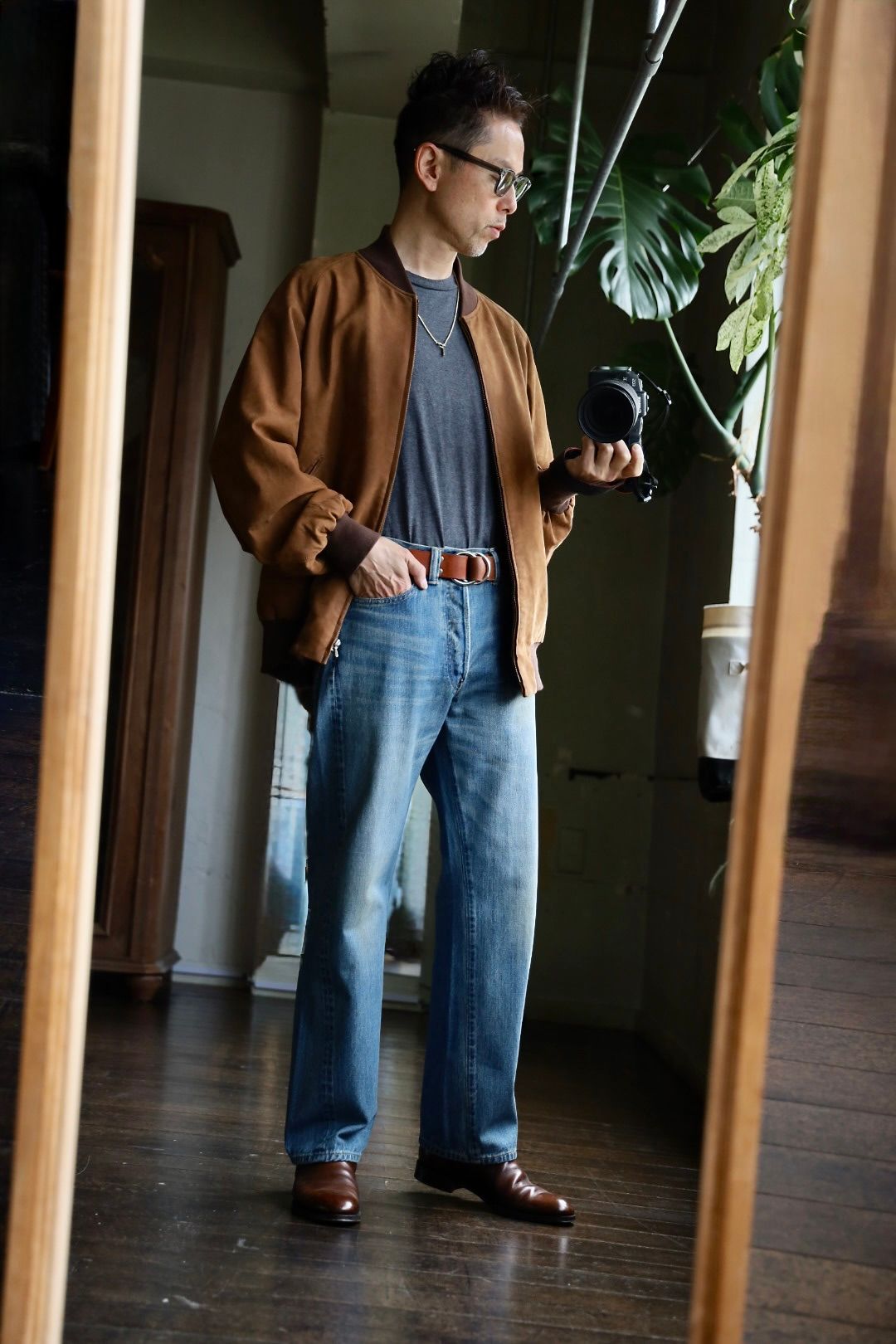 アプレッセ 25SS No.2 Washed Denim Pants(AP-4008)INDIGO