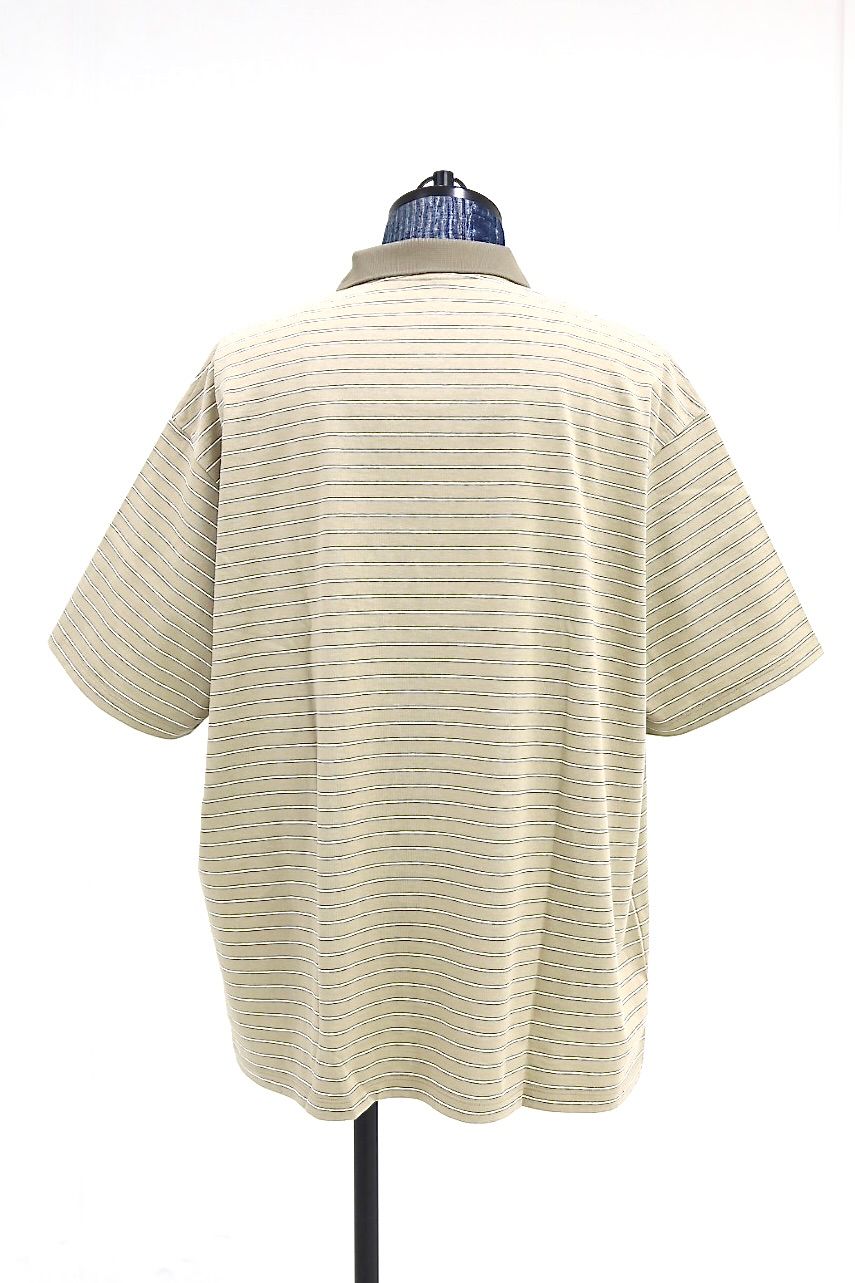 フレッシュサービス COMPACT BORDER V-NECK POLO(FSC262-70120)BEIGE☆5月23日(土)発売！