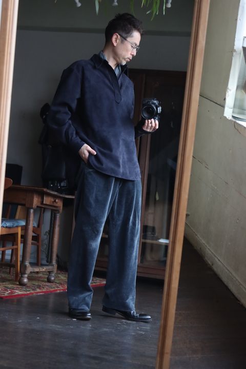 A.PRESSE アプレッセ24SS Leather Skipper Shirtスタイル