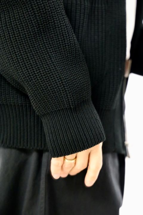 COMME des GARCONS HOMME 26SS 綿エステル片畦カーディガンスタイル