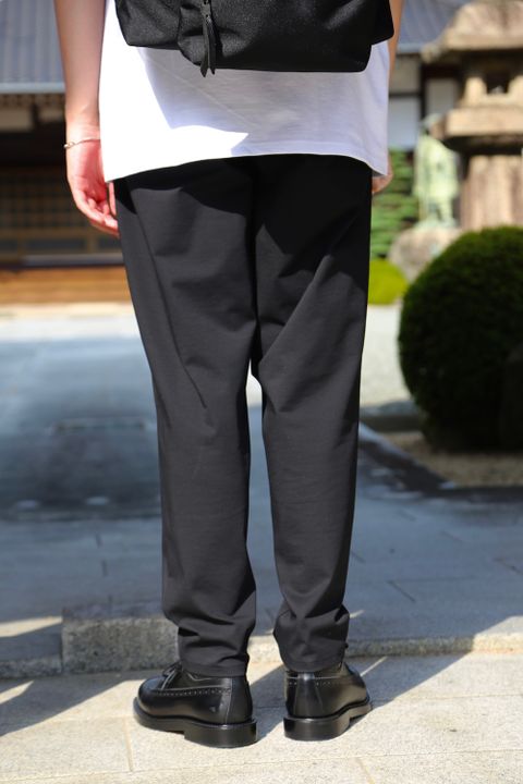 Graphpaper Compact Ponte Chef Pants(GM213-40042B) style. 2021.08.01.