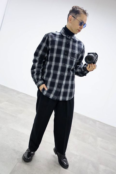 JUNYA WATANABE MAN 綿フランネルチェックコーデュロイレザーシャツスタイル2025.11.3.