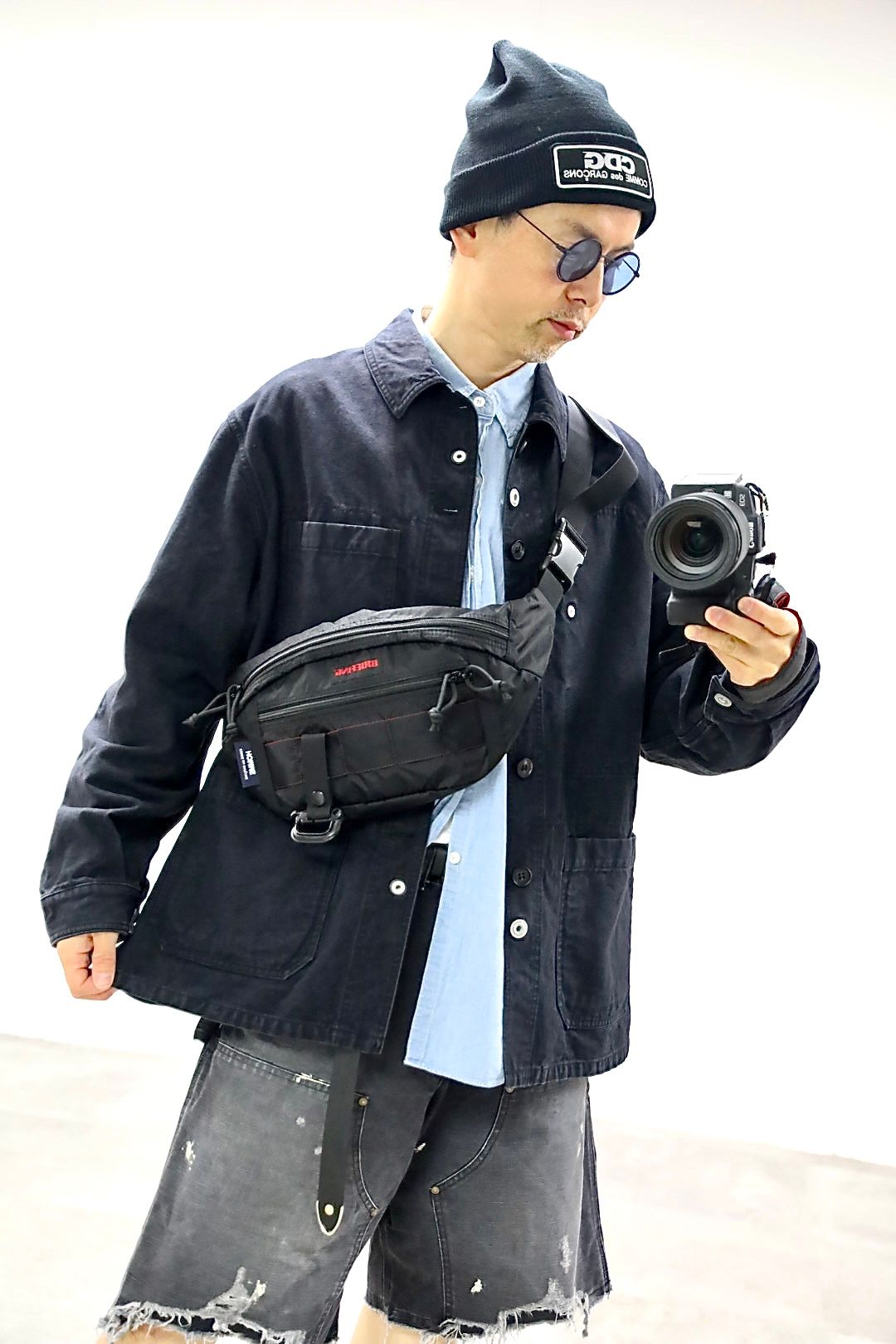 COMME des GARCONS HOMME 26SS 製品加工リバーシブルカバーオールスタイル