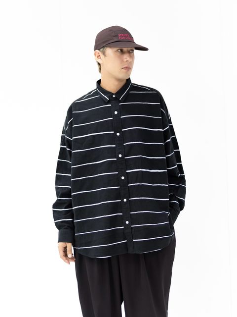 S.F.C 2026FW エスエフシー SIDE STRIPES NEL SHIRT(SFCFW26S03)Black☆10月17日(土)発売！