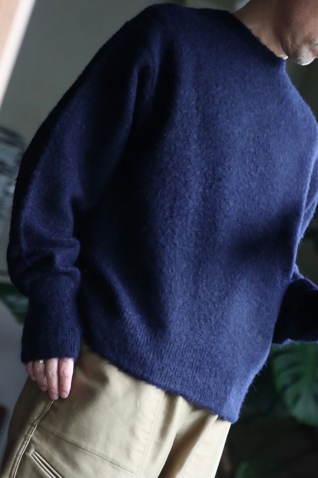blurhms 22FW Wool Alpaka Napping Knitスタイル.2022.9.25.