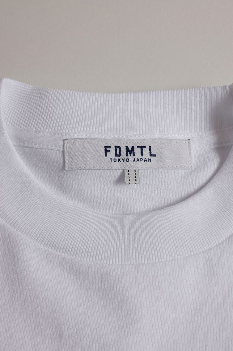 ファンダメンタル Tシャツ CIRCLE PATCH TEE(FA25/TE13)WHITE