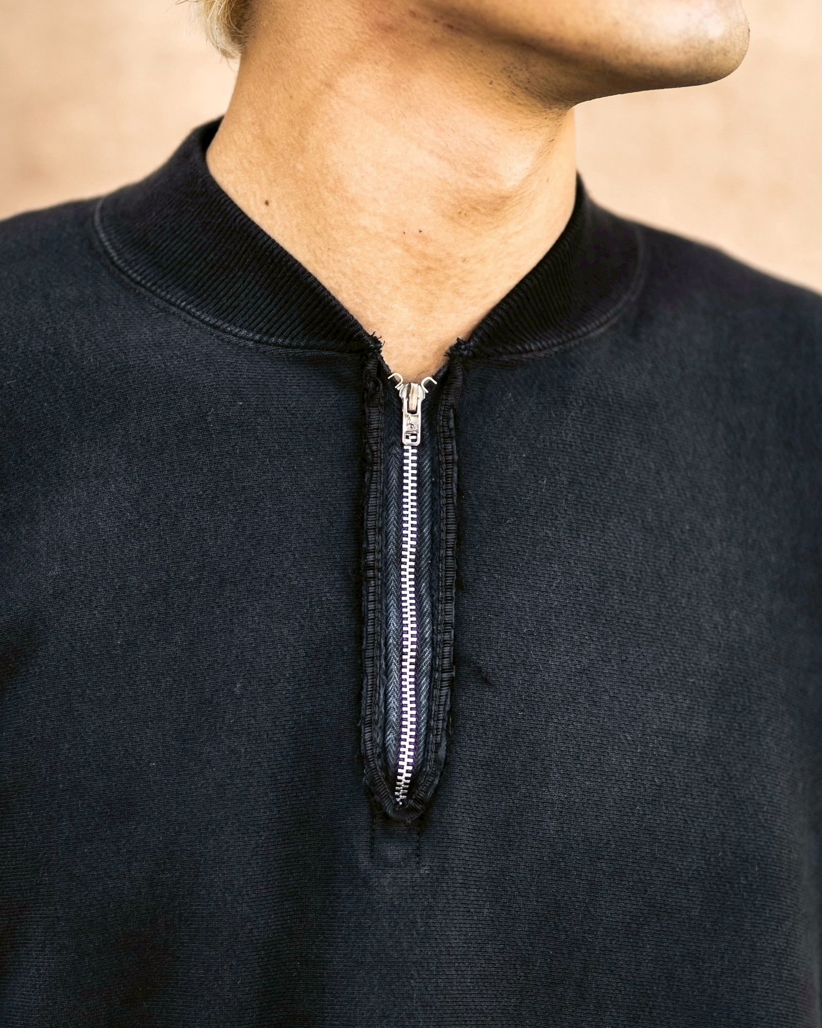 アプレッセ 2026 STYLE1 Vintage Half Zip Rib Collar Sweatshirt(26SAP-05-11)BLACK☆12月13日(土)発売！