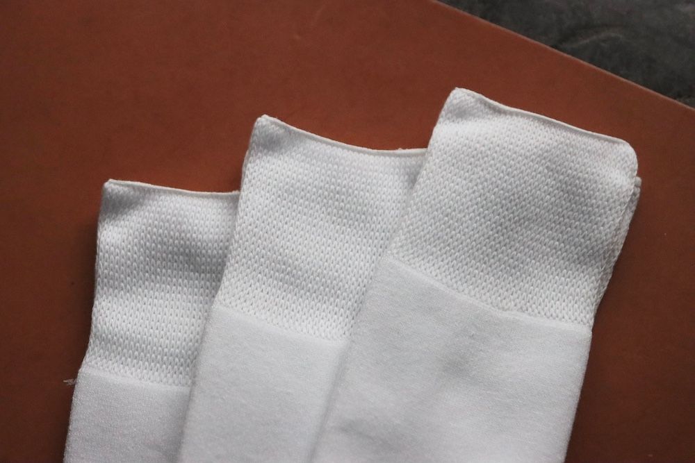 グラフペーパー ソックス 3-Pack Socks(WHITE)