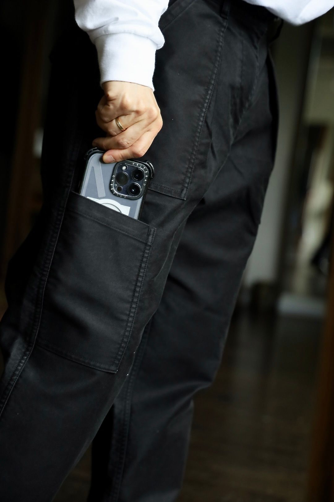 LASTMAN 24AW ラストマン大久保篤志 MOLESLIN MECHANIC PANTSスタイル