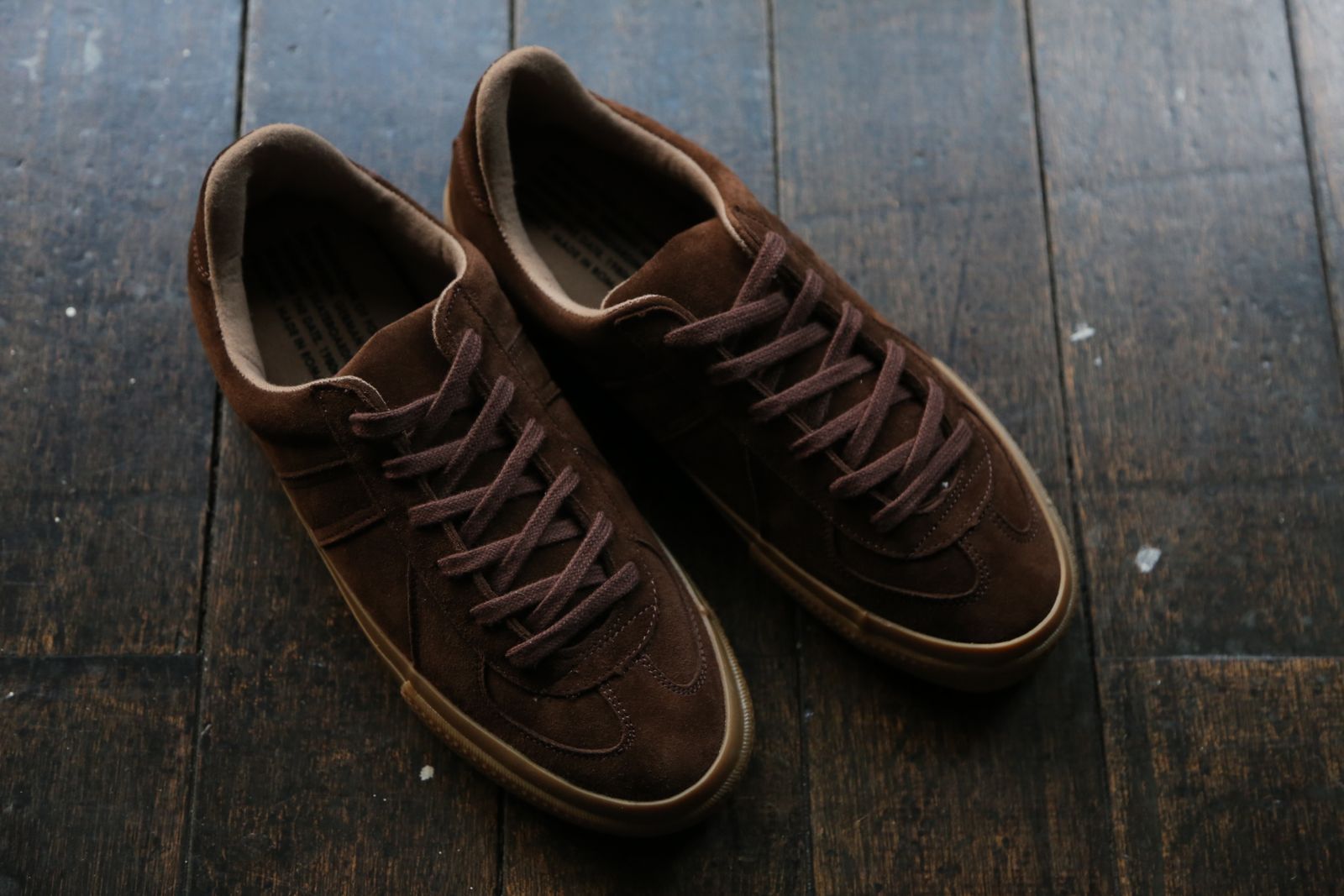 GERMAN MILITARY TRAINER(4700S)BROWN SUEDE
