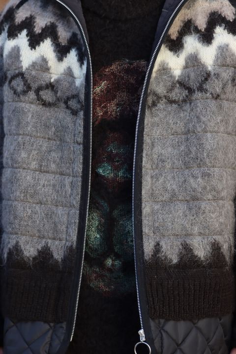 JUNYA WATANABE  ノルディックジャガードフードブルゾン(WH-J019-051) style.2021.11.28