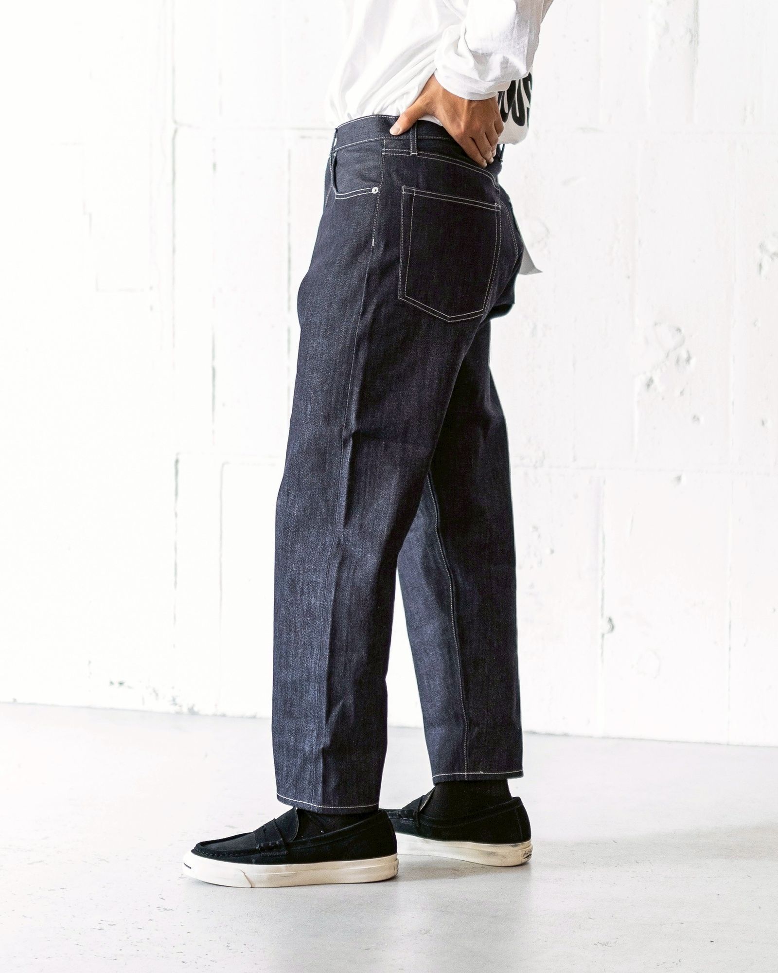 うえおGraphpaper　SELVAGE TAPERED SLACKS Graphpaper(グラフペーパー)の新作、Selvage Wool Tapered