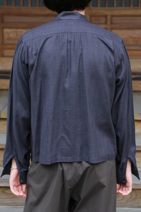 MATSUFUJI Flannel Check Pleats Jacket(M213-0301) style.2021.7.3.
