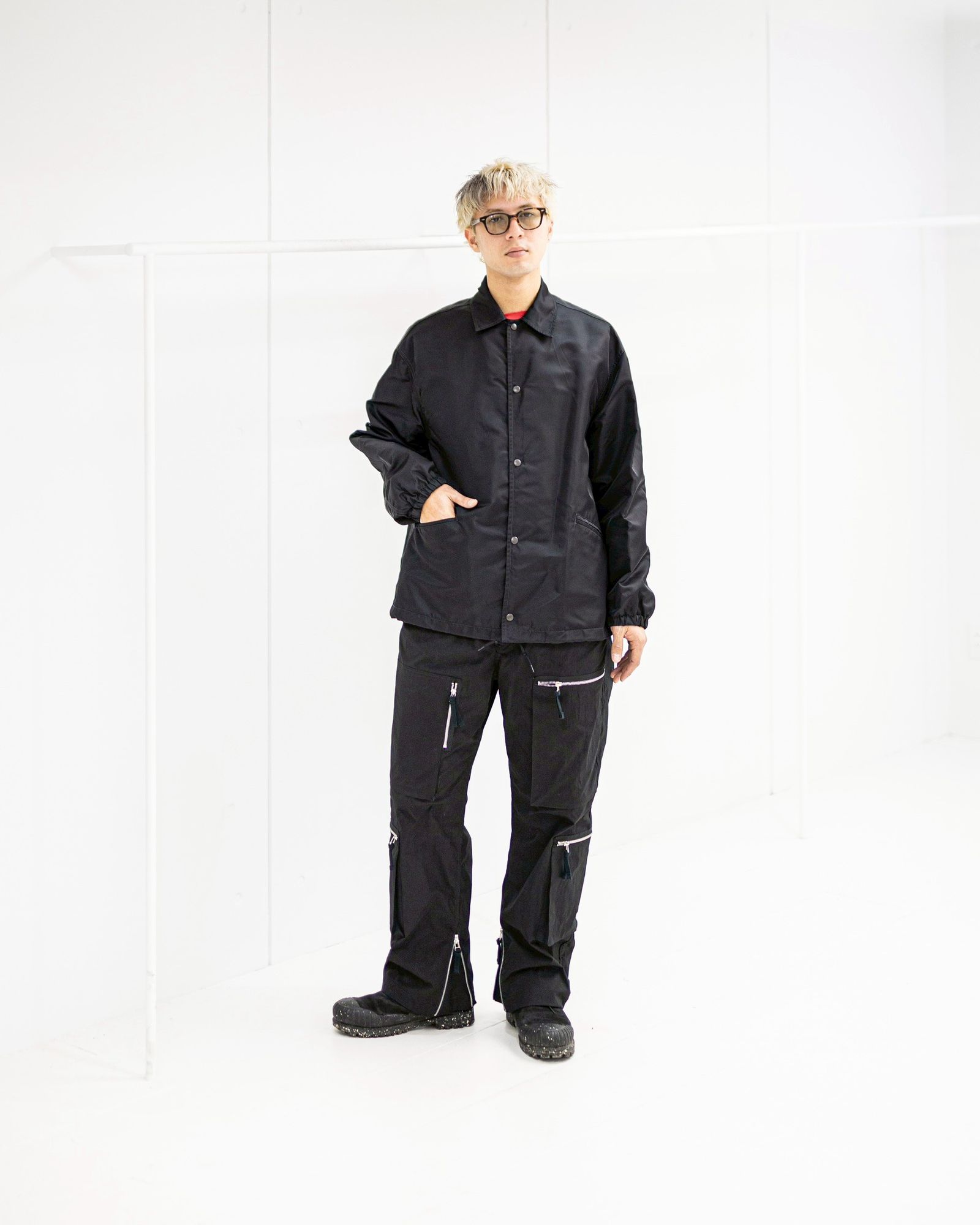 ブラームス 26SS Washed Nylon Coach Jacket(bROOTS26S8)Black☆12月26日(金)新作発売！