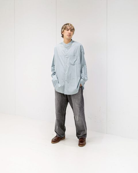 Graphpaper Silicon Poplin Oversized Band Collar Shirt 2月28日(土)新作発売！