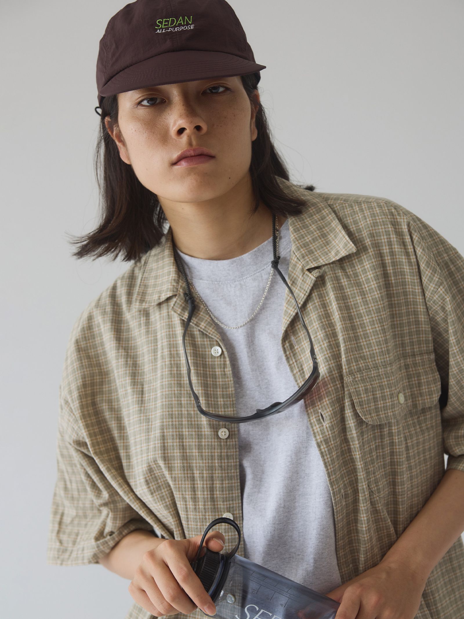 セダンオールパーパス SS24 Tech Logo Camp Cap(SD24S-CP01)Dark Brown☆3月9日(土)発売！