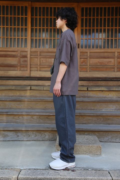 CIOTA スビンコットン10/-度詰め 吊り天竺ポケット付き半袖Tシャツ(CSLM-106M) style. 2021.05.30.