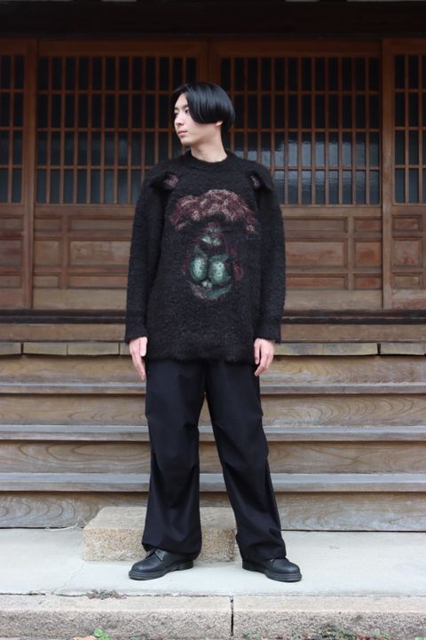 doublet ANIMAL EMBROIDERY PULLOVER"ALPACA style"