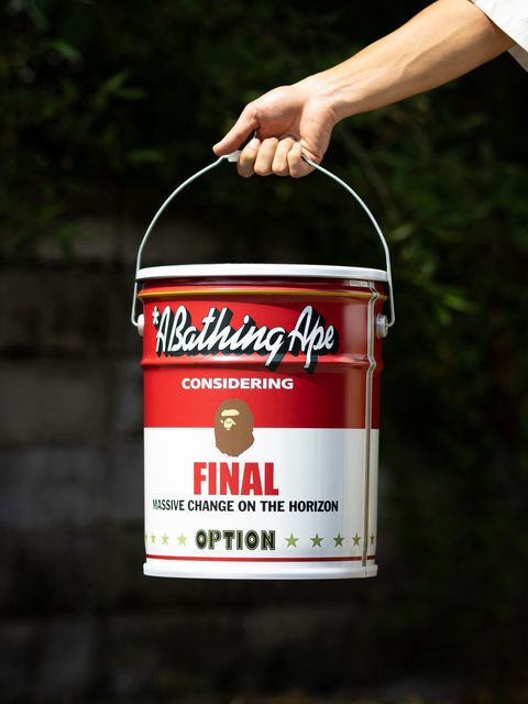 セントマイケル 26AW BAPE_CAN STOOL(SM-MK1-0000-C42)WHITE+RED☆8月22日(土)発売！