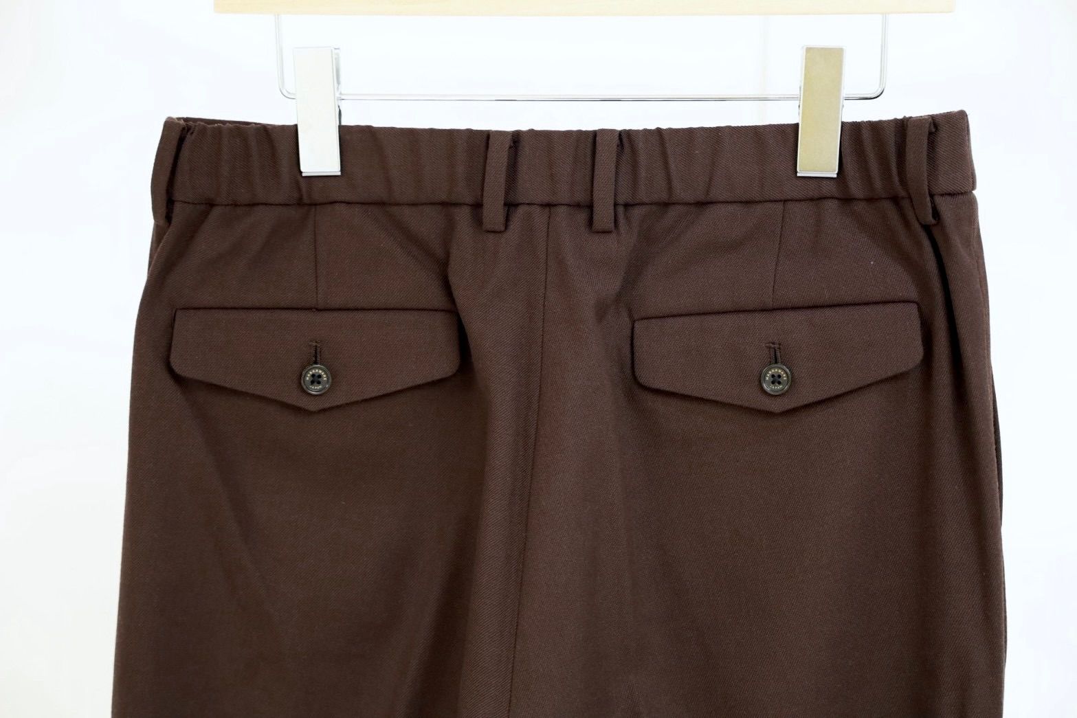 マーカウェア 26AW DOUBLE PLEATED SEMI EASY TROUSERS(A26C07PT02C) DARK BROWN☆新作発売！