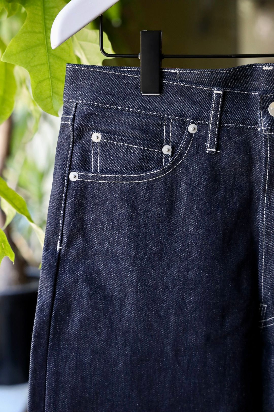 グラフペーパー25AW Selvage Denim Five Pocket wide Straight Pants(GU253-40059RB)INDIGO_RIGID