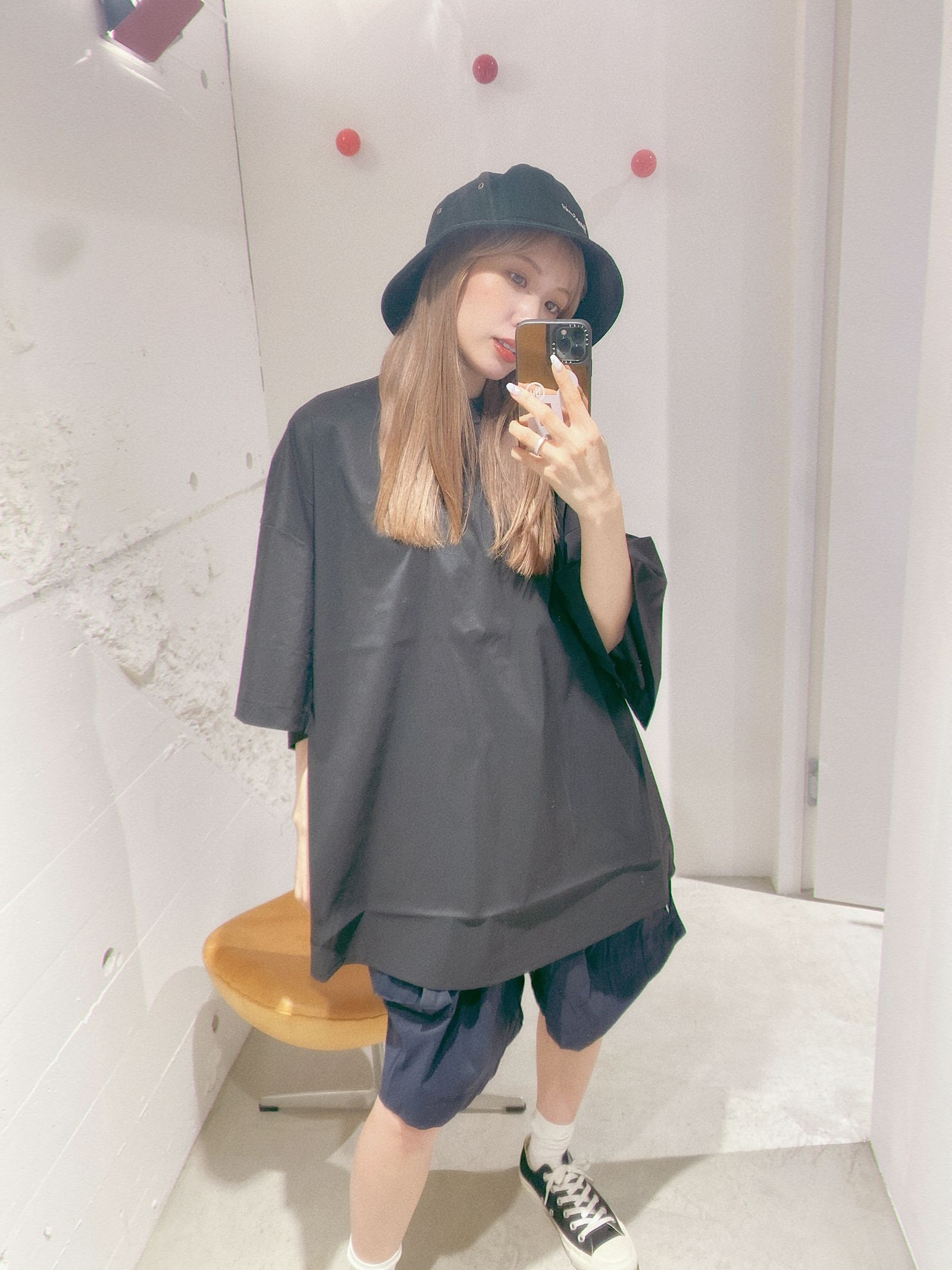 S.F.C 24SS エスエフシー BIG NYLON ROUND SS TEE (SFCSS24S06)Black