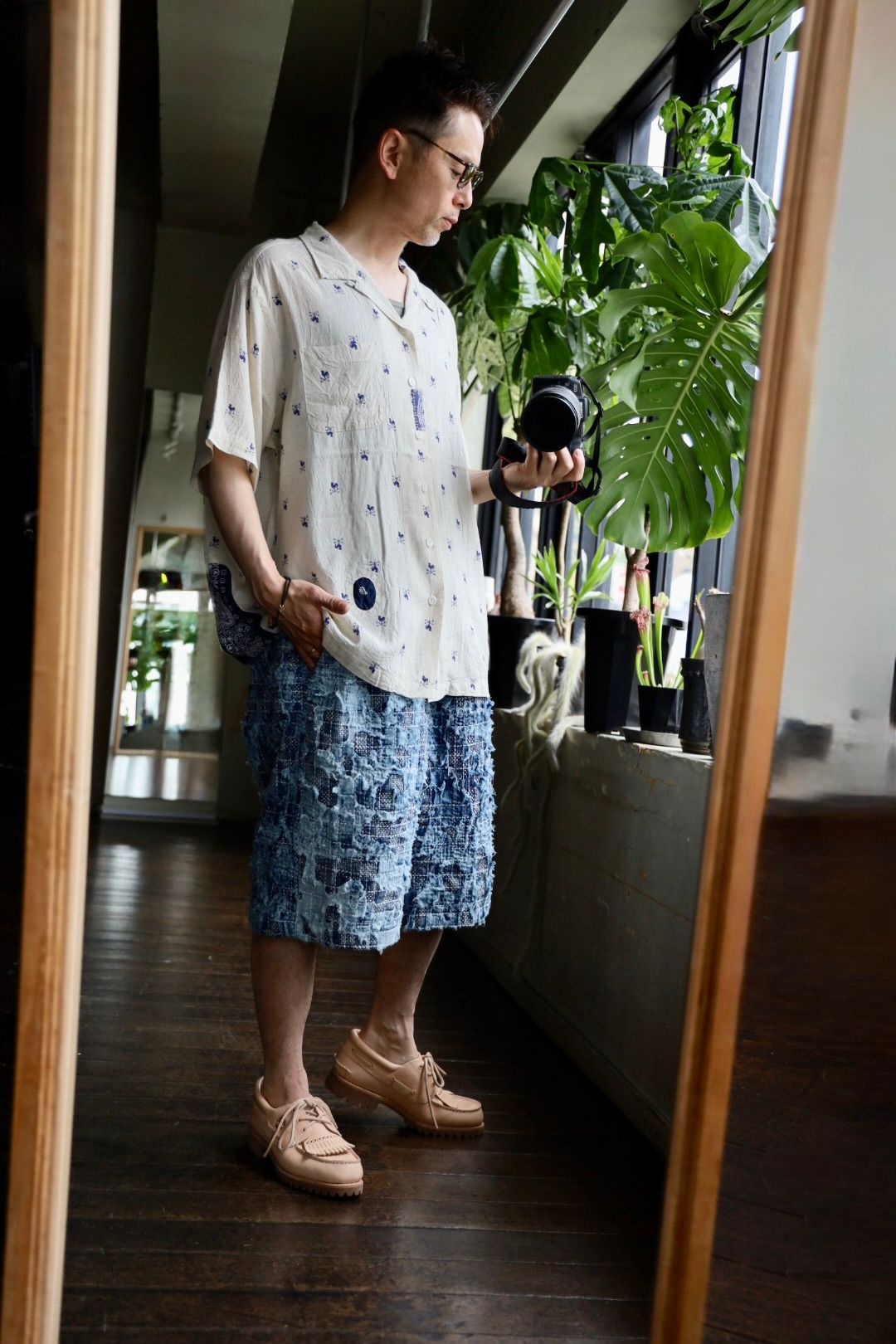 BOW WOW バウワウ WEATHERVANE BANDANA REMADE SHIRT (BW251-WBRS)