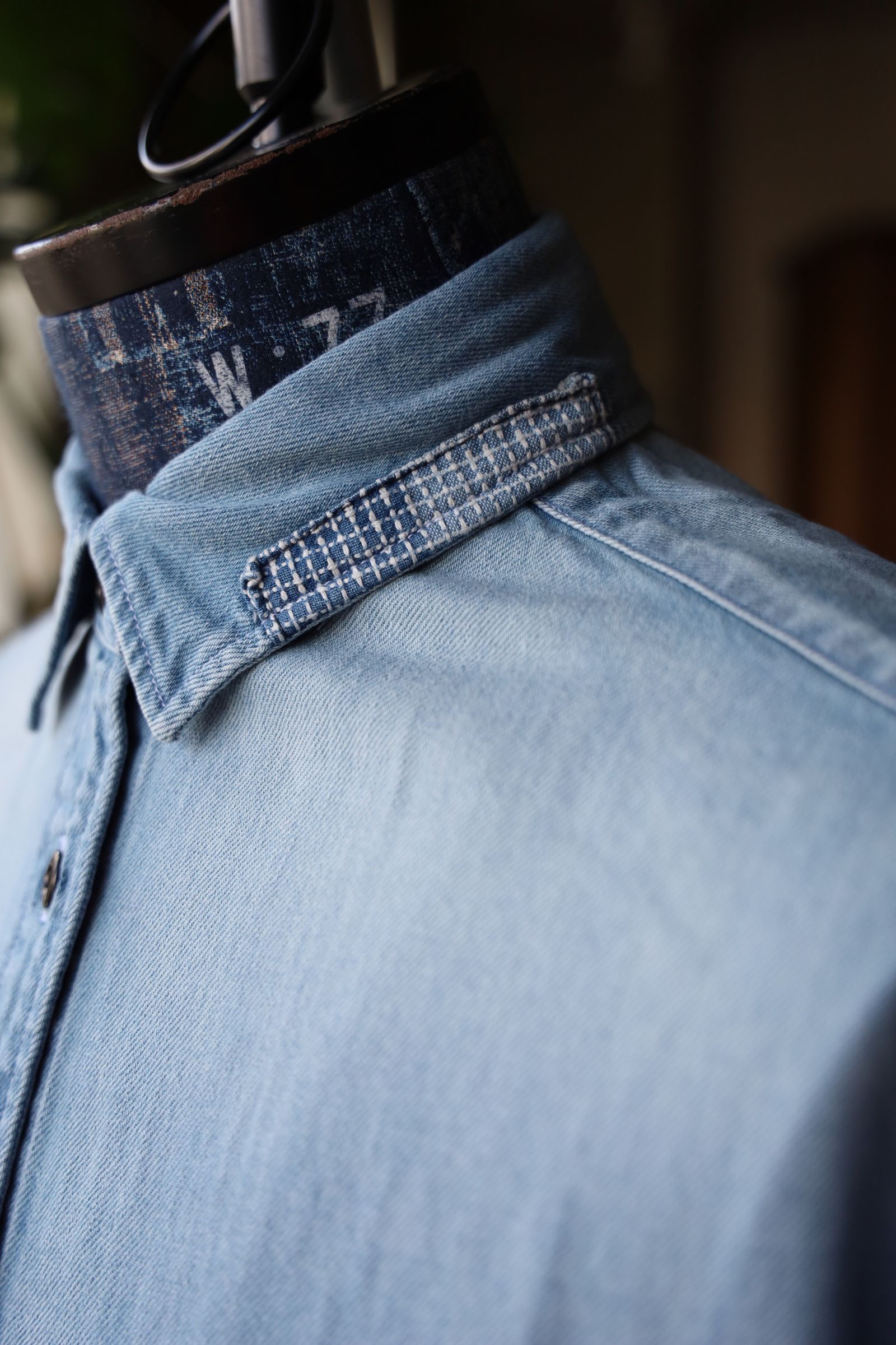 ファンダメンタル デニムシャツ <WOMENS FIT> DENIM SHIRT 3YR WASH(FA25/SH11WU)INDIGO
