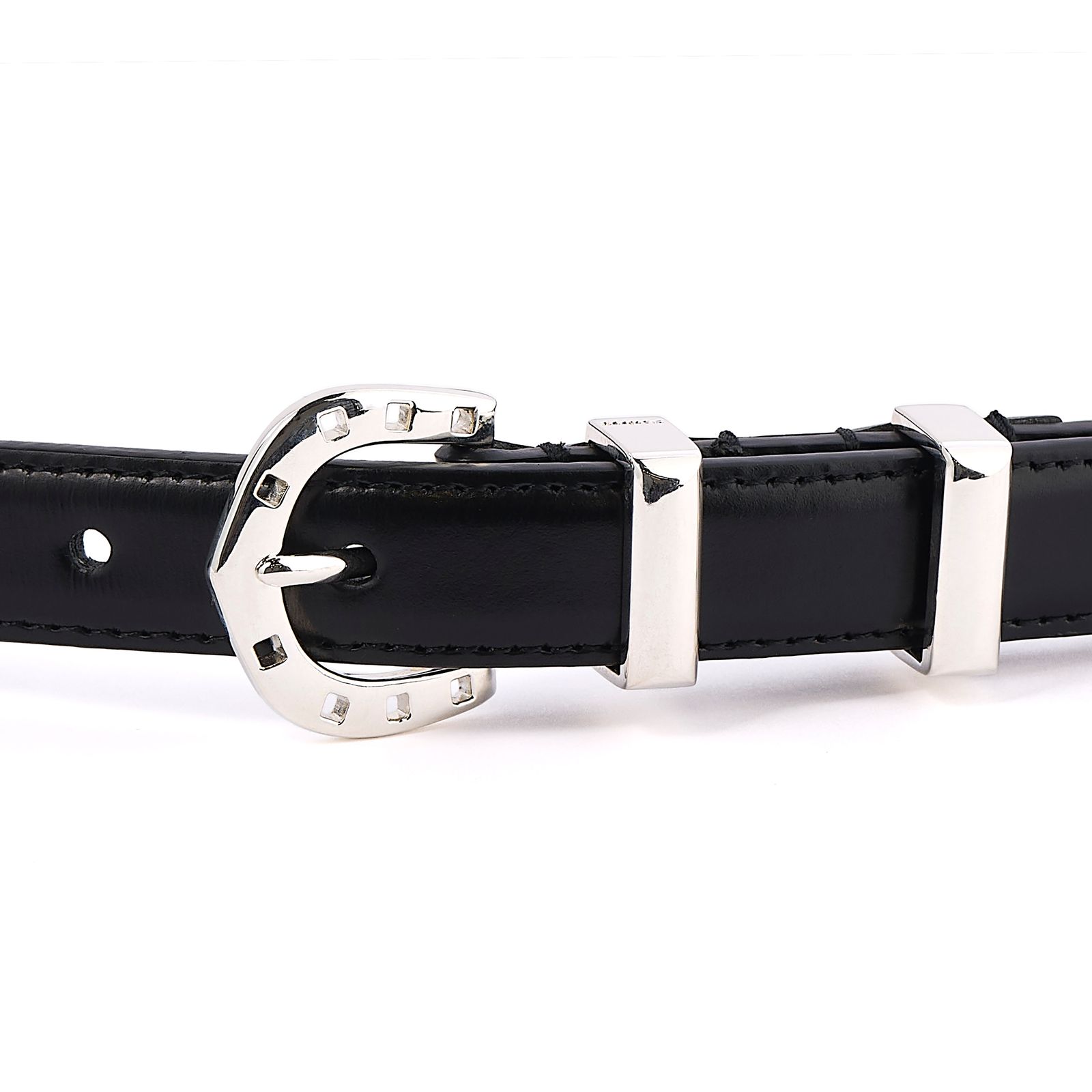 セントマイケル 26AW SAINT_BELT (SM-MK1-0000-082)BLACK×SILVER☆8月8日(土)発売！