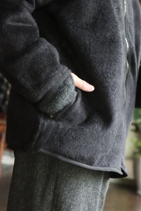 blurhms 22FW Cotton Silk Fleece ZIP Jacketスタイル.2022.9.25.