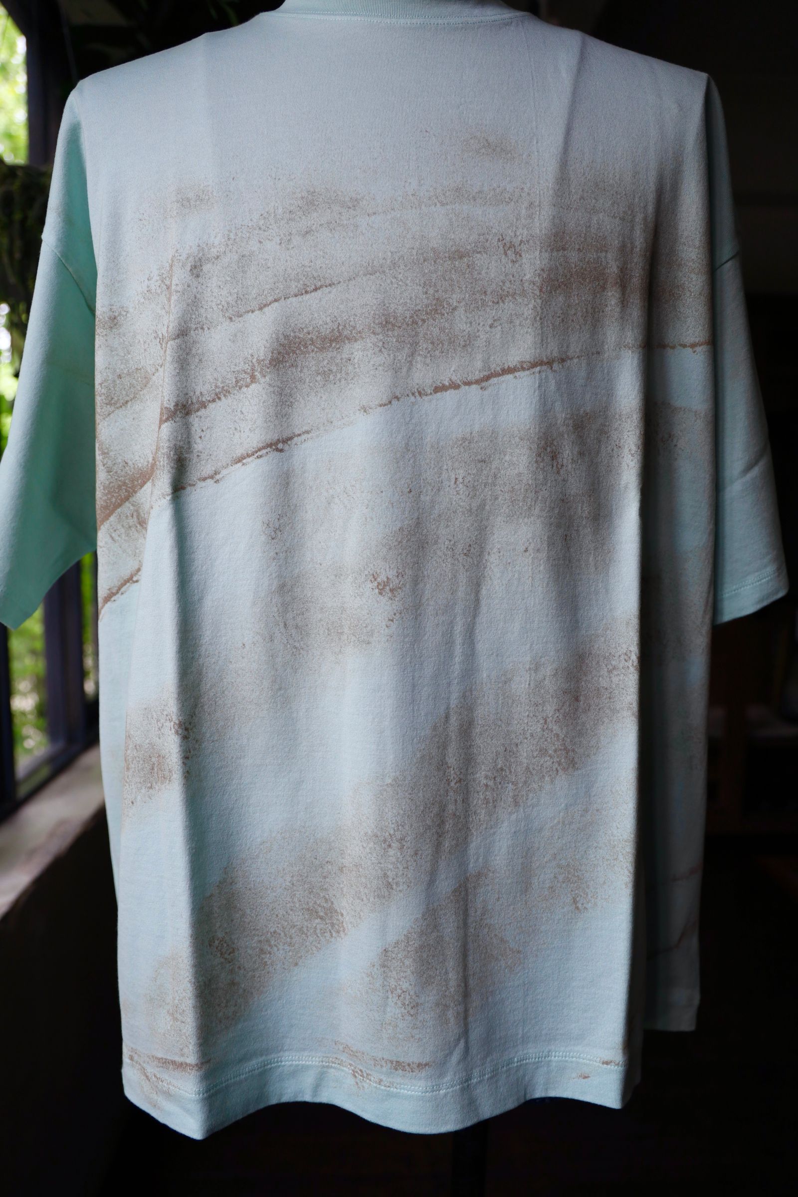 ヨーク24SS ABSTRACT PAINTED T-SHIRT(YK24SS0719CS) MIST GREEN