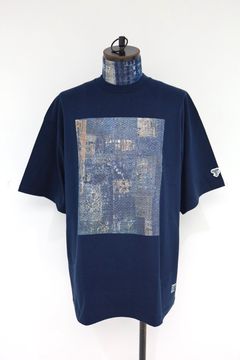ファンダメンタル 26SS TシャツPRINTED BORO TEE (FA26TE15)NAVY☆新作発売！