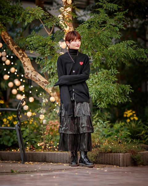 PLAY COMME des GARCONS 新作V-NECK CARDIGAN style.2024.12.7
