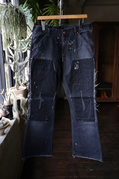 セントマイケル24AW DENIM DOUBLE KNEE (SM-YS1-0000-067)BLACK