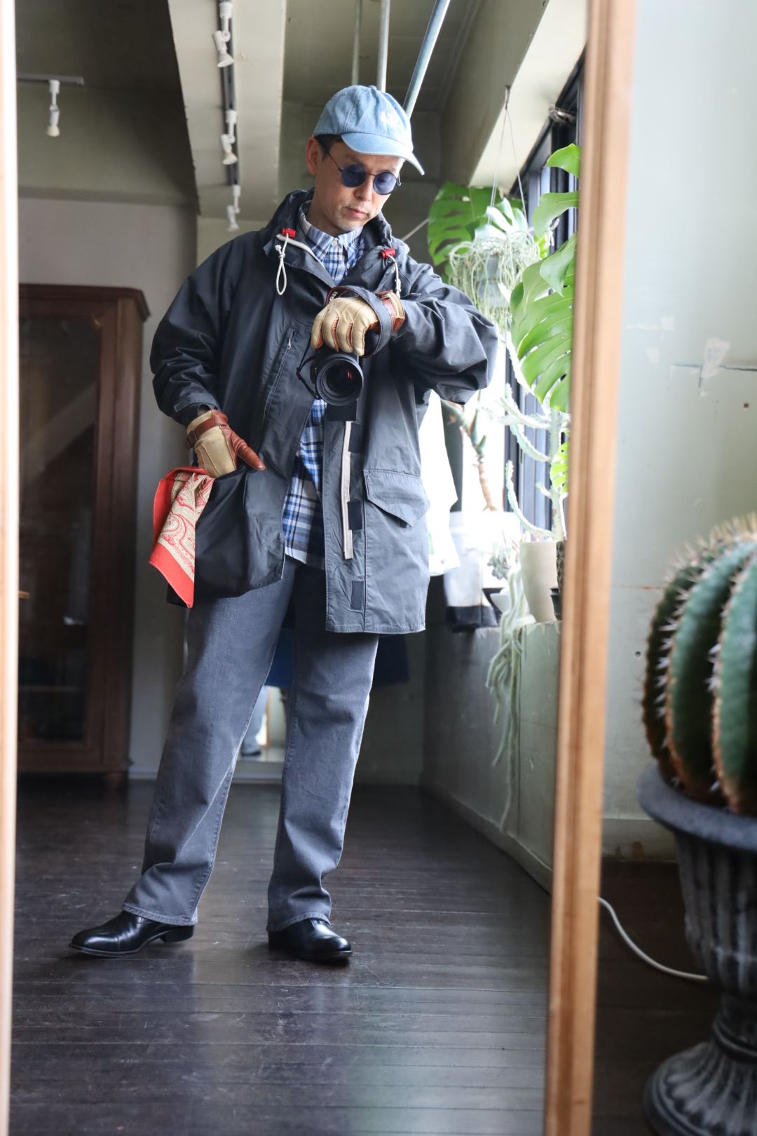 ファウンダ 25SS BLACK DENIM PANTS(015FD251009)FADE