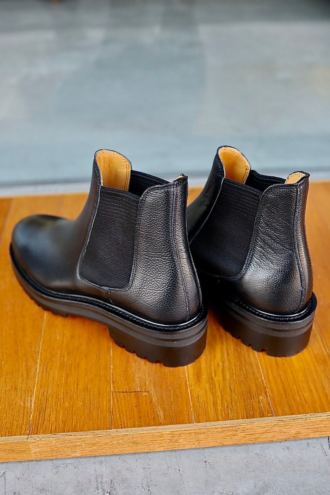 FOOTWORKSフットワークス サイドゴアブーツ WOMENS Side Gore Boots in Grain Leather(F03-0001_W)BLACK☆新作発売！