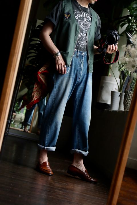 A.PRESSE No.2 Washed Denim Pantsスタイル2023.6.19.