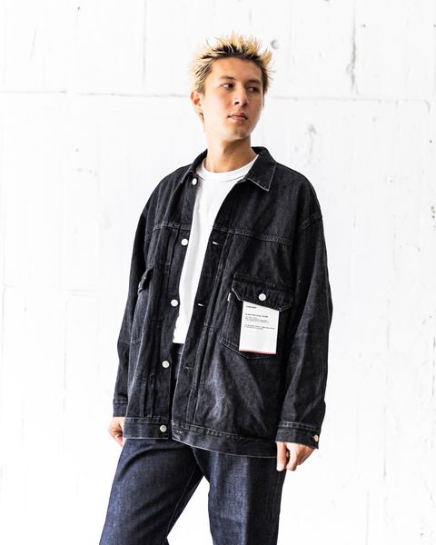 グラフペーパー Selvage Denim Jacket(GU253-20054DB)BLACK_DARK FADE