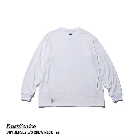フレッシュサービスDRY JERSEY L/S CREW NECK TEE(FSC253-70084B)WHITE★7月26日(土)発売！