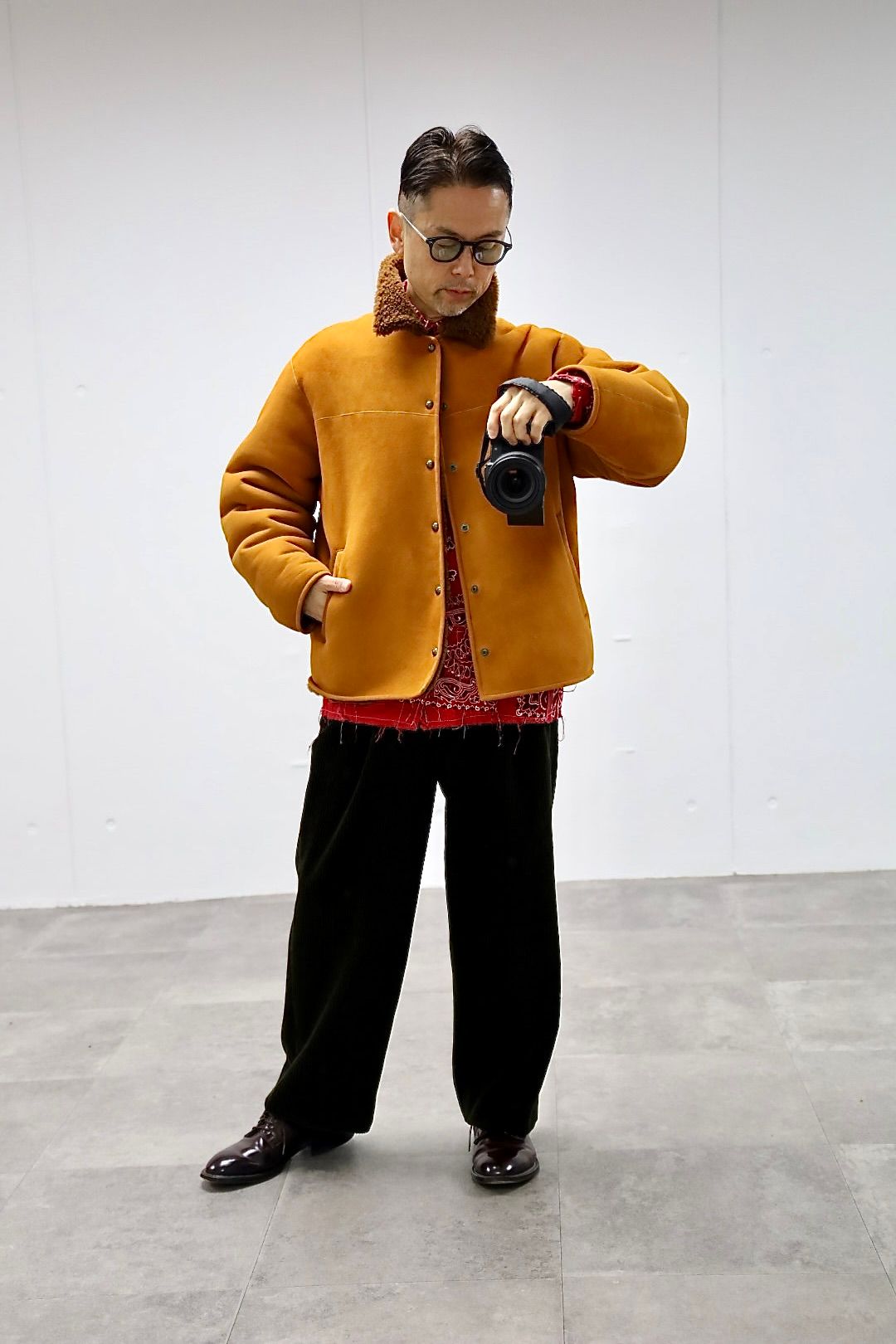 アプレッセ 2026 STYLE1 Vintage Mouton Jacket(26SAP-01-09)CAMEL☆11月29日(土)発売！