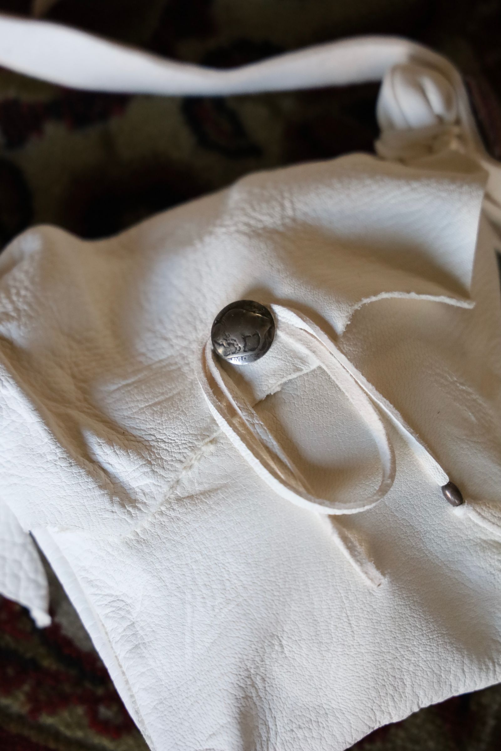 BOWWOW - BOW WOW バウワウ DEER SKIN BAG(BW251-SWT)WHITE☆3月