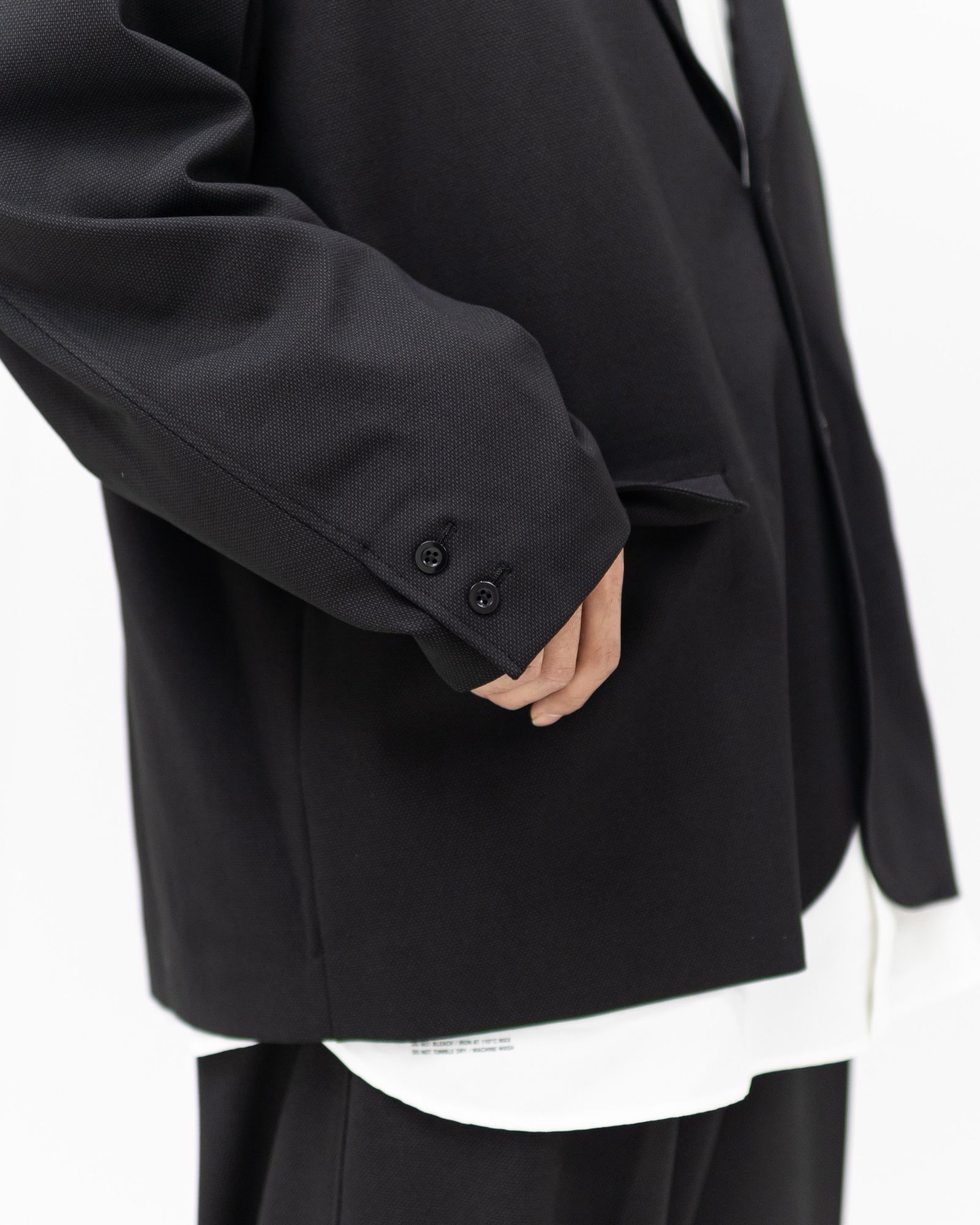 グラフペーパー 25AW SIDOGRAS Melange Ponte Jacket(GM254-20049)BLACK☆11月29日(土)発売！