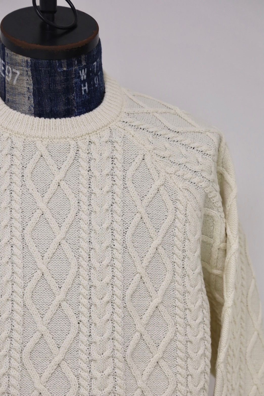 フレッシュサービス SHETLAND WOOL x SOLOTEX® TECH FISHERMAN SWEATER (FSC253-80165)IVORY★10月18日(土)発売！