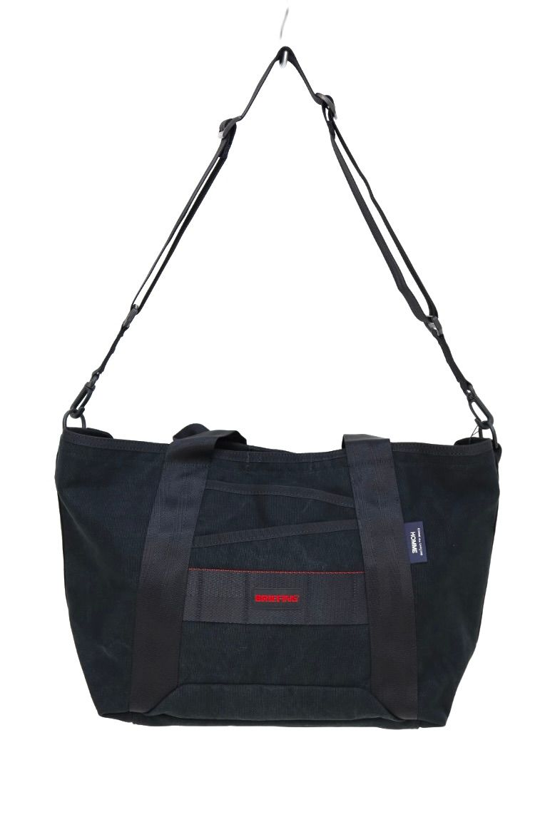 コムデギャルソンオム 綿キャンバスバイオストーン加工バッグ(HQ-K201-051)BLACK☆2月6日(金)発売！