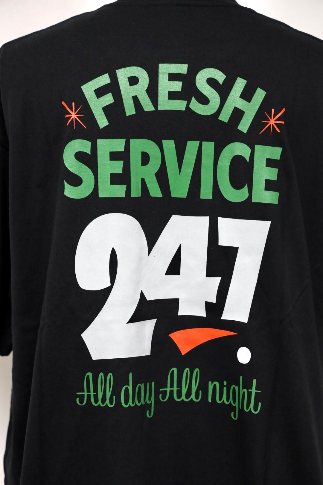フレッシュサービス CORPORATE PRINTED S/S TEE "ALL DAY ALL NIGHT"(FSC261-70152)BLACK☆4月18日(土)新作発売！