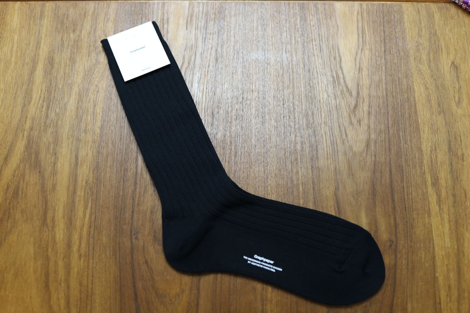 グラフペーパー26SS Graphpaper Rib Socks(GU261-90291B) BLACK☆1月24日(土)発売！