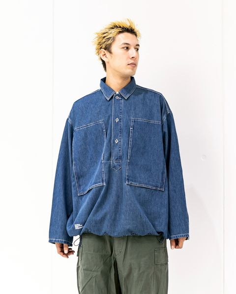 フレッシュサービス DENIM PULLOVER SHIRT(FSC253-50120FB)FADE INDIGO☆10月11日(土)発売！