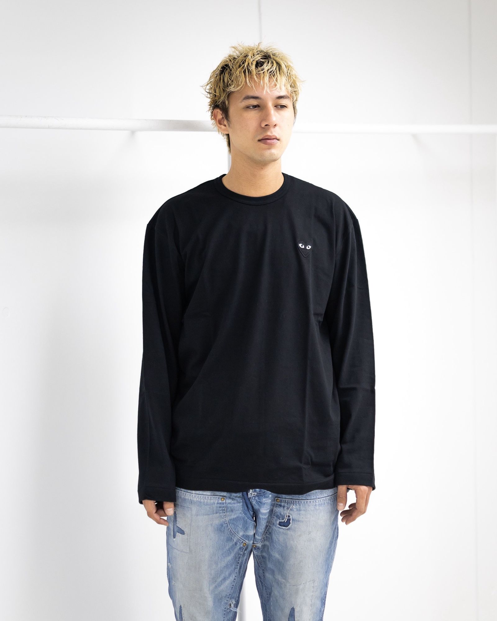 PLAY COMME des GARCONS ワンポイントロングスリーブTシャツ MARKスタイル